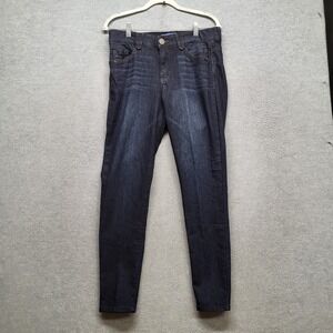 Democracy Women Jeans 10 Dark Wash Blue Denim Absolution Skinny Logo Cotton